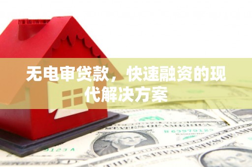 宁乡无电审贷款，快速融资的现代解决方案