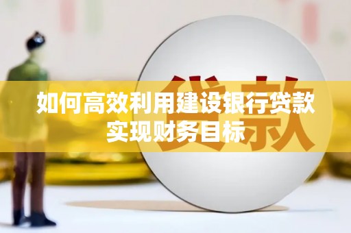 秀林如何高效利用建设银行贷款实现财务目标