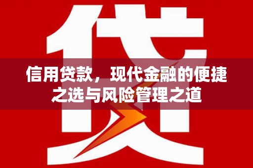 雷州信用贷款，现代金融的便捷之选与风险管理之道