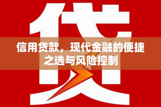 玉田信用贷款，现代金融的便捷之选与风险控制