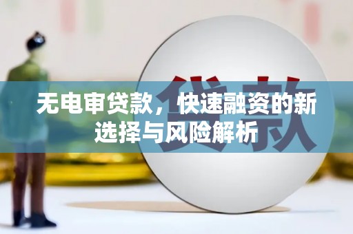 铜仁无电审贷款，快速融资的新选择与风险解析