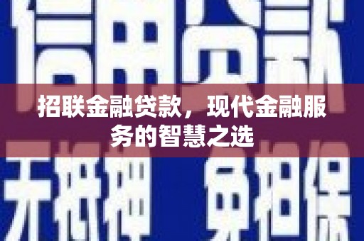 巴青招联金融贷款，现代金融服务的智慧之选