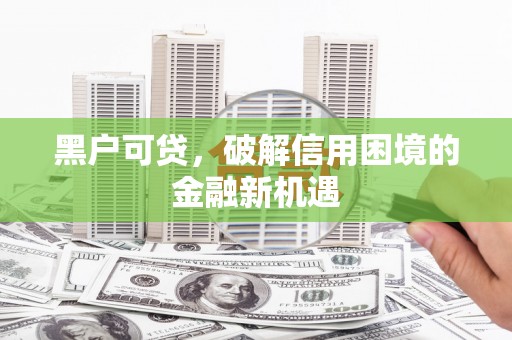 内埔黑户可贷，破解信用困境的金融新机遇