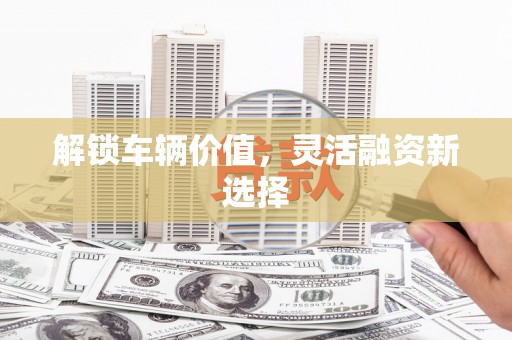 斗门解锁车辆价值，灵活融资新选择
