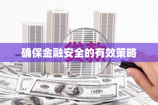 泸州确保金融安全的有效策略