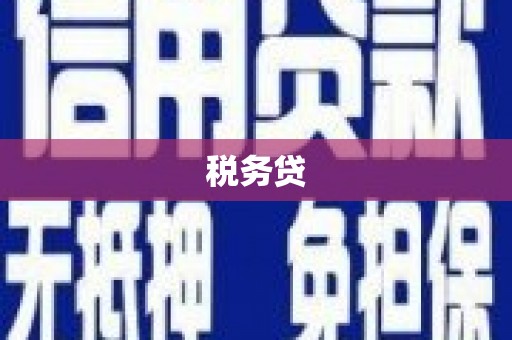 固镇税务贷